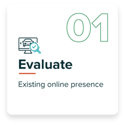 Evaluate existing online presence